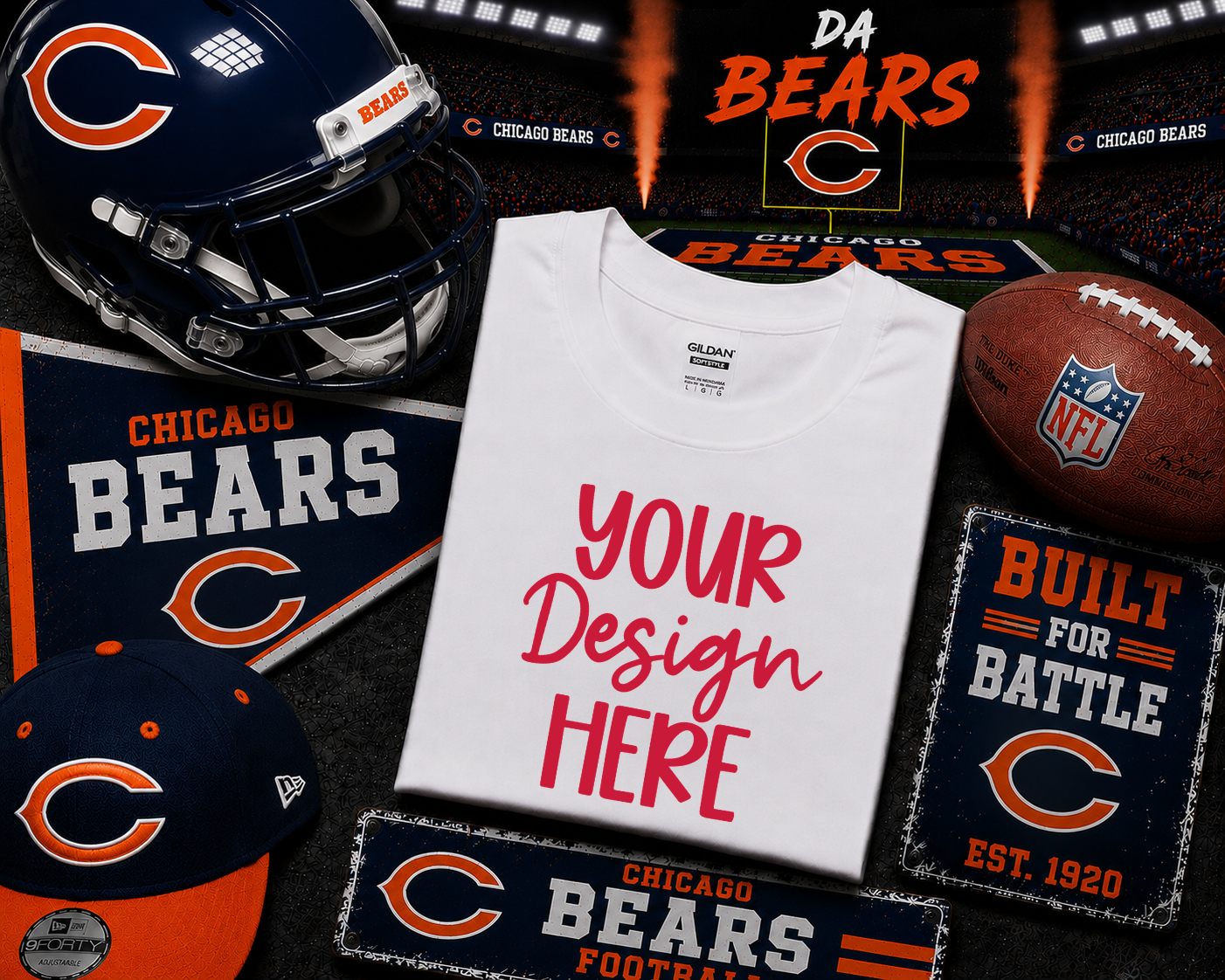 Chicago Football (V.2): 2026 Shirt Mockup