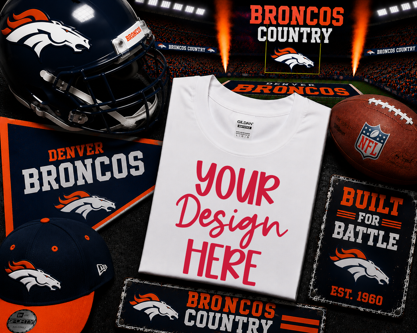 Denver Football: 2026 Shirt Mockup