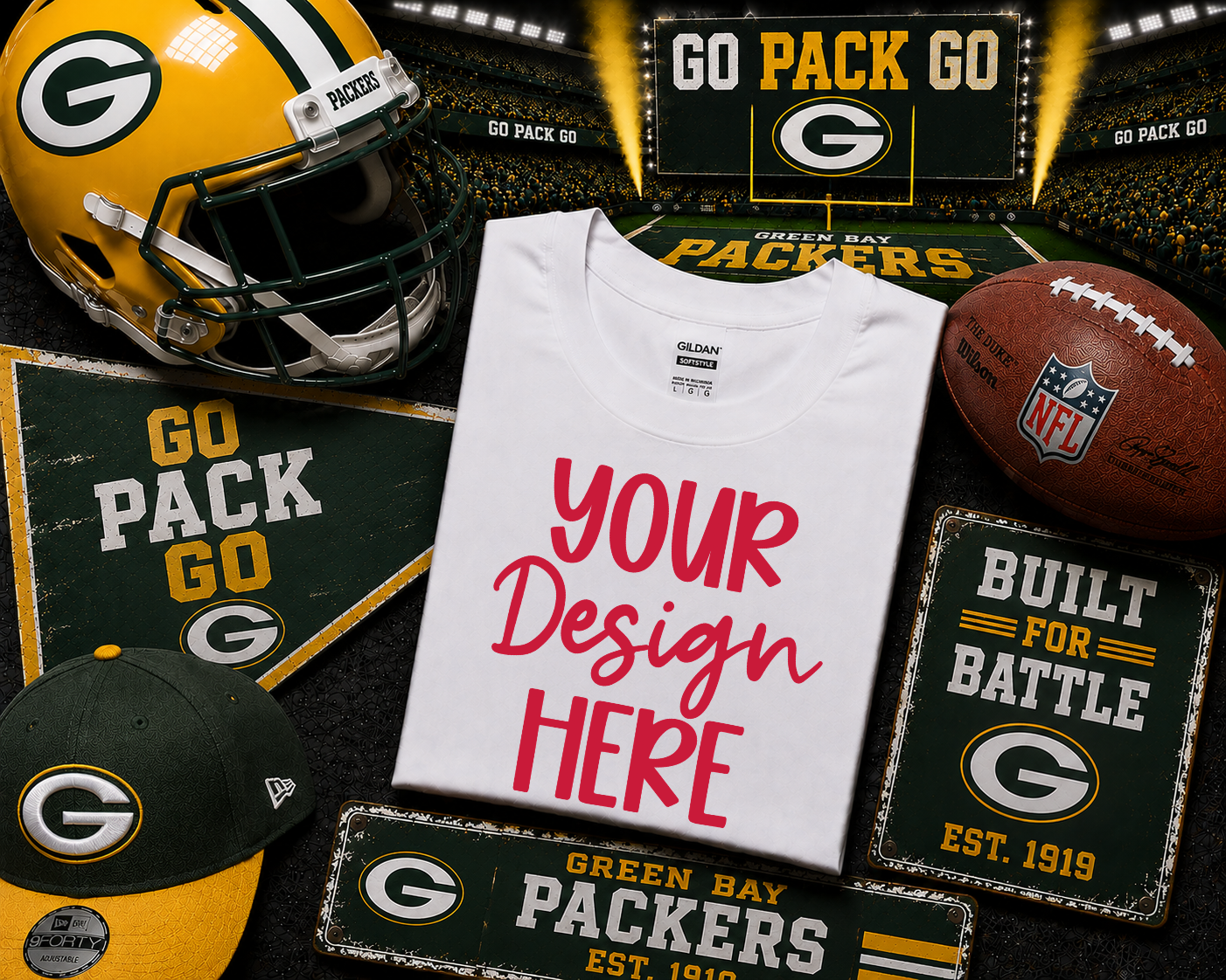 Green Bay Football: 2026 Shirt Mockup