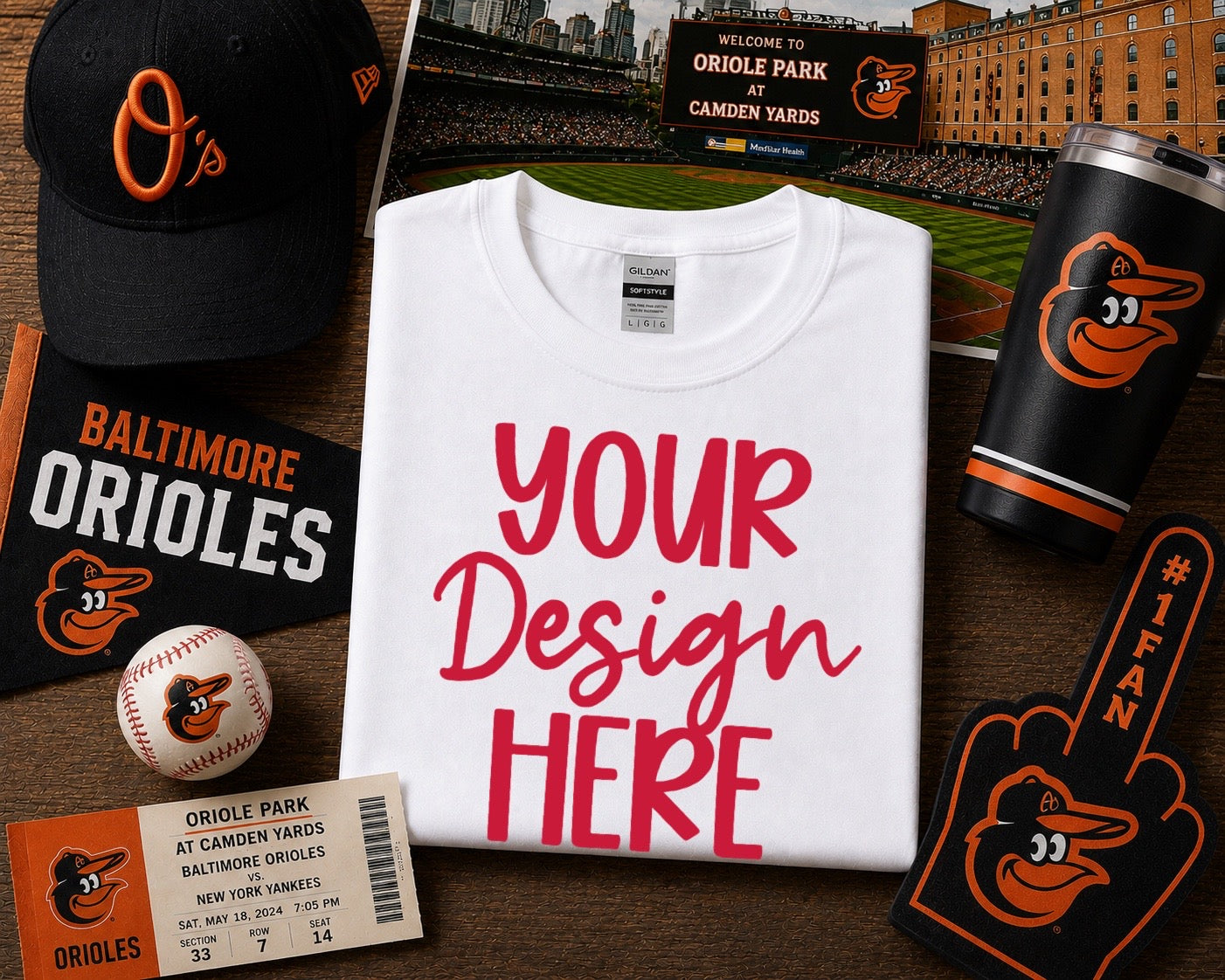 Baltimore Baseball: 2026 Shirt Mockup