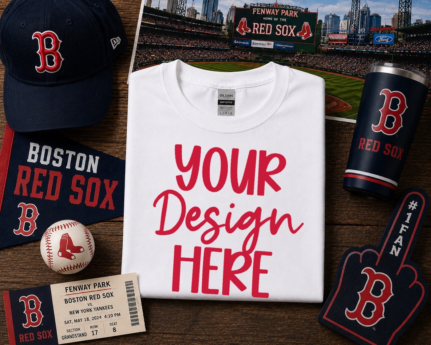Boston Baseball: 2026 Shirt Mockup