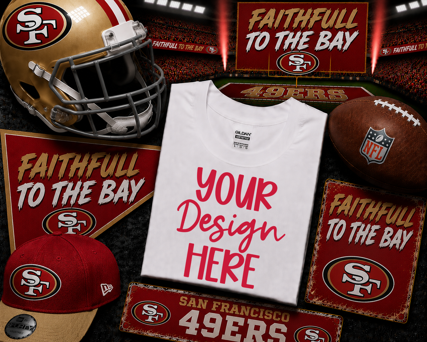 San Francisco Football: 2026 Shirt Mockup
