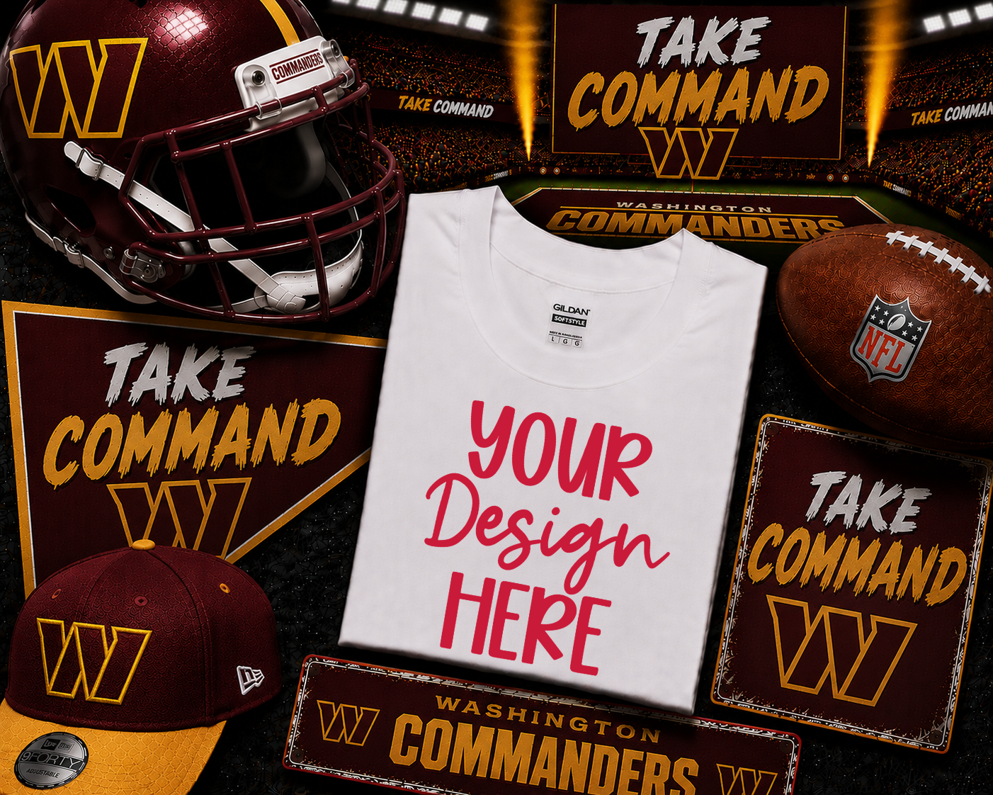 Washington Football: 2026 Shirt Mockup