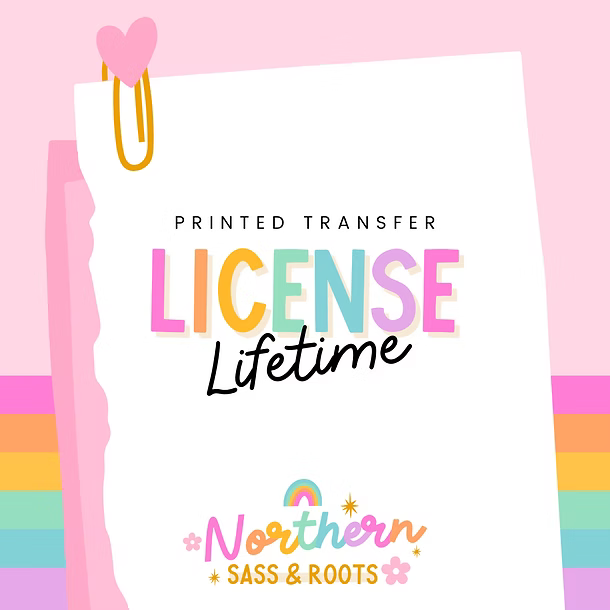 PRINTED TRANSFER LICENSE (LIFETIME)