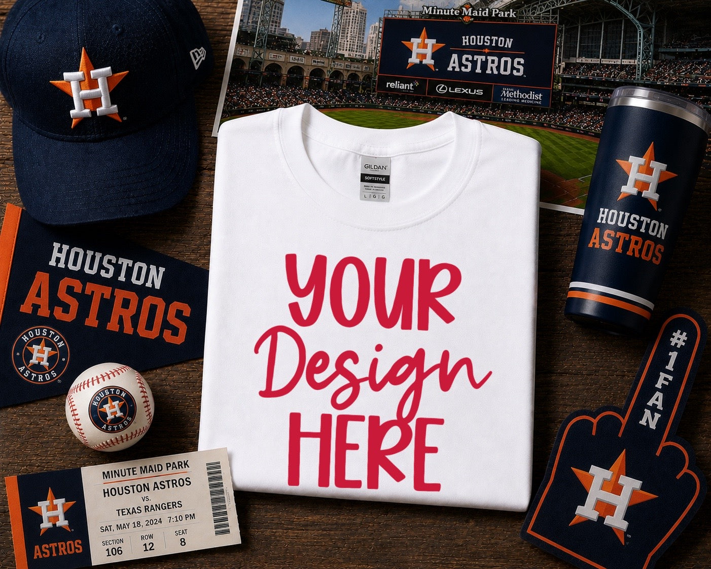 Houston Baseball: 2026 Shirt Mockup