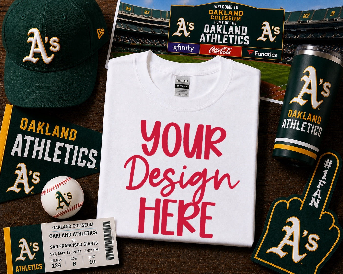 Oakland Baseball: 2026 Shirt Mockup