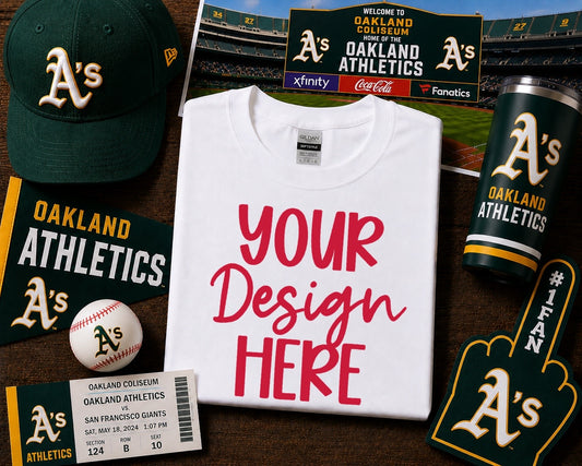 Oakland Baseball: 2026 Shirt Mockup