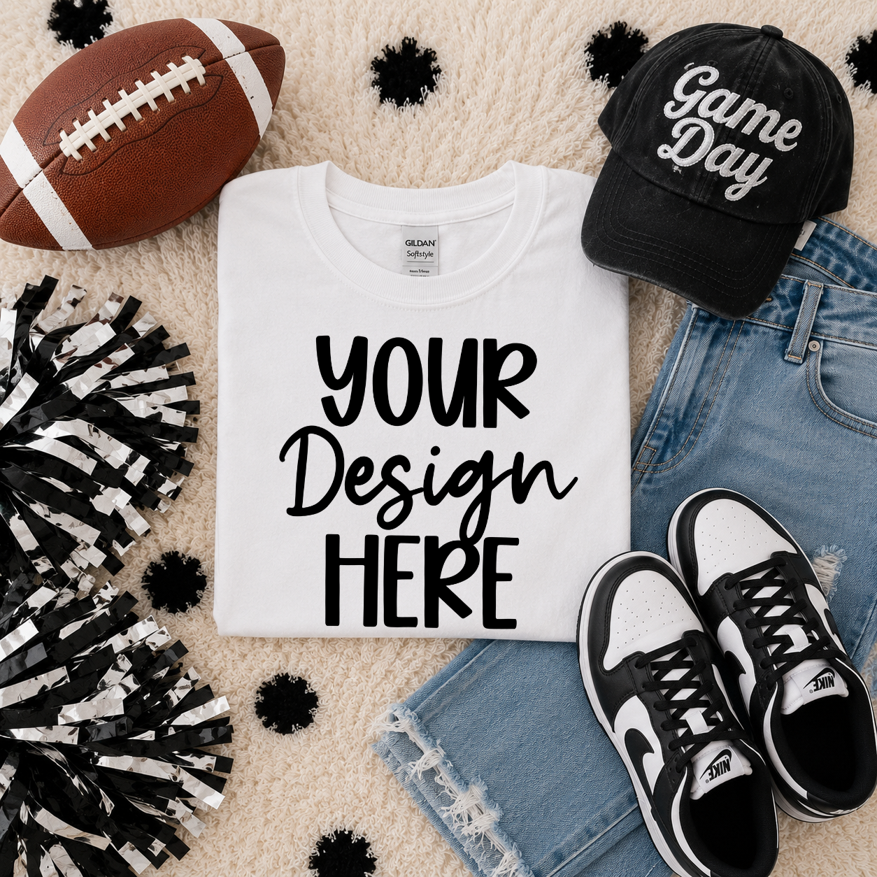 Football Team Mockup (BLACK): 2026 Shirt Mockup