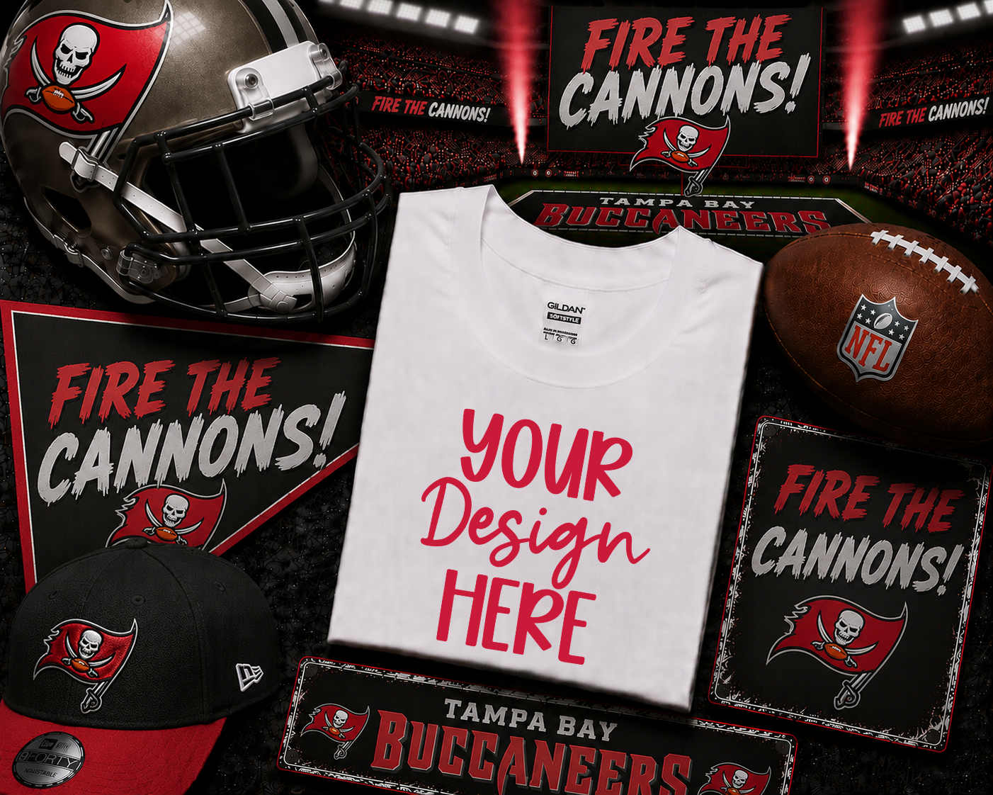 Tampa Football (Fire The Cannons): 2026 Shirt Mockup
