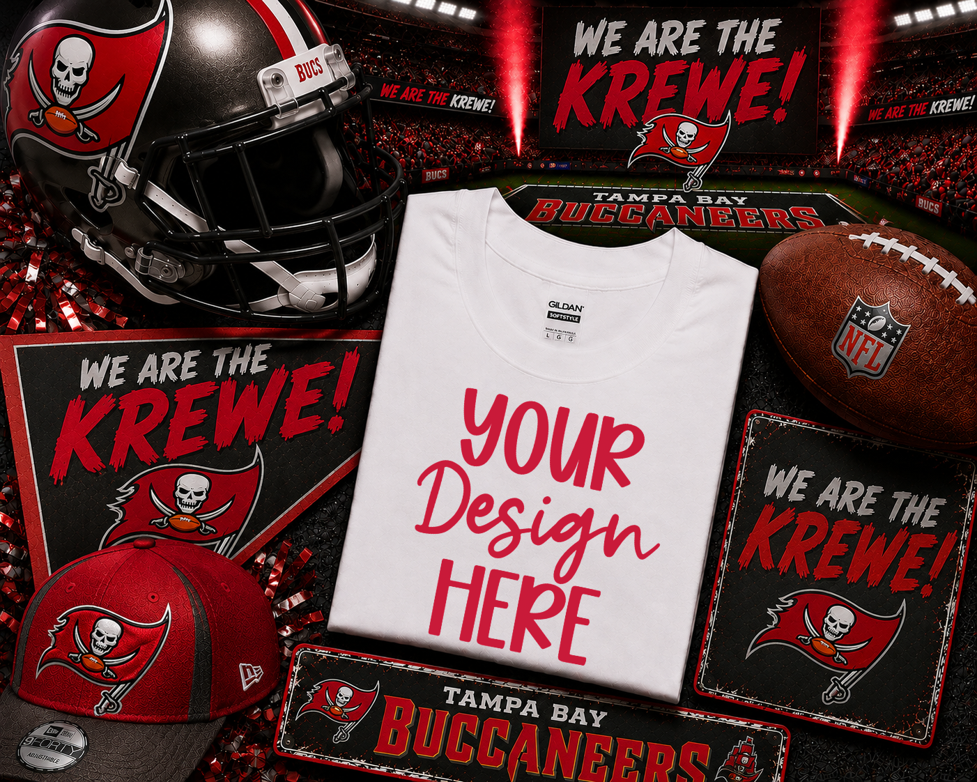 Tampa Football (We Are The Krewe): 2026 Shirt Mockup