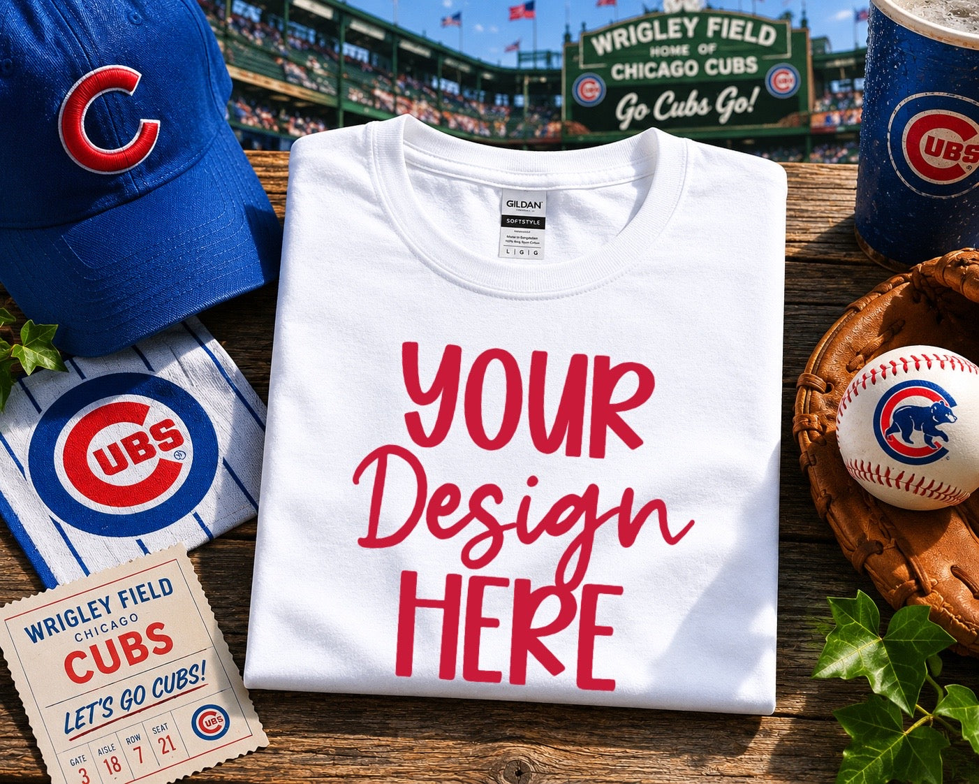 Chicago V.2 Baseball: 2026 Shirt Mockup