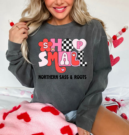 CUSTOM Retro Valentine SHOP SMALL Business Name: Digital Download