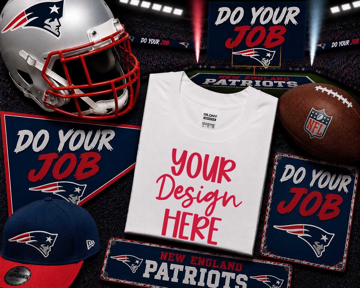 New England Football: 2026 Shirt Mockup