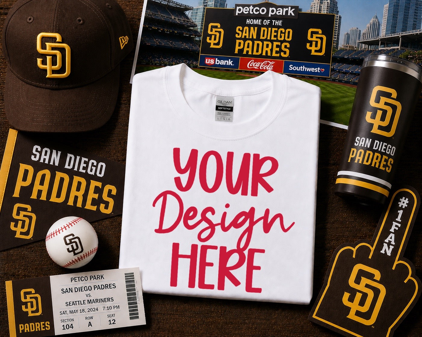 San Diego Baseball: 2026 Shirt Mockup