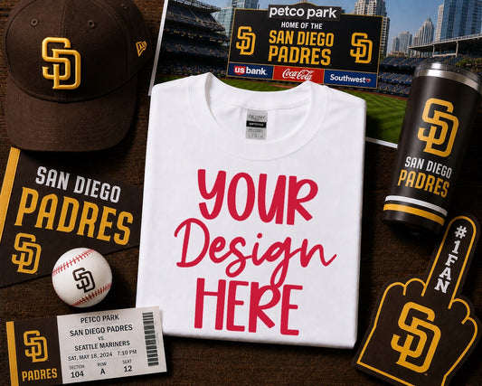 San Diego Baseball: 2026 Shirt Mockup