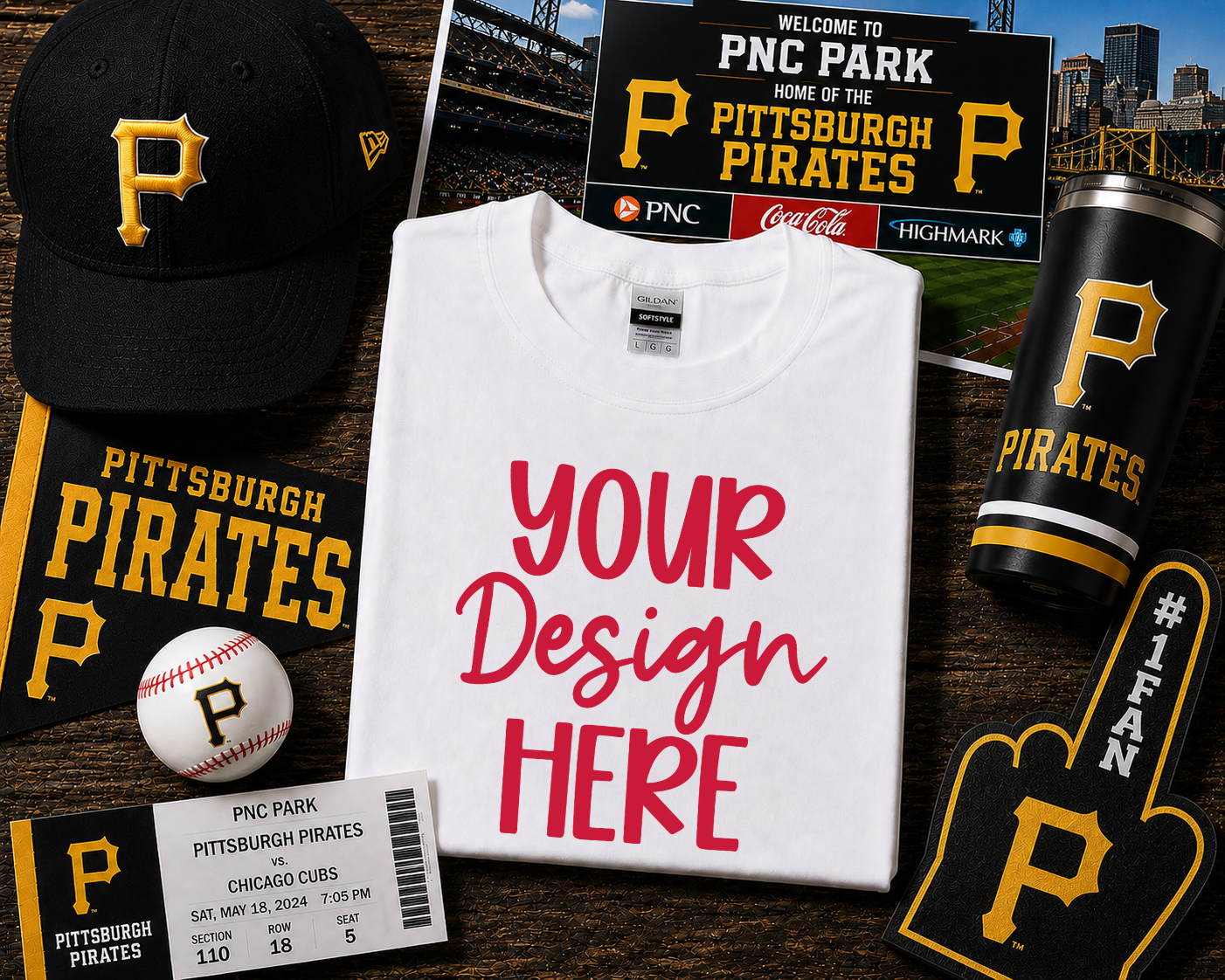 Pittsburg Baseball: 2026 Shirt Mockup