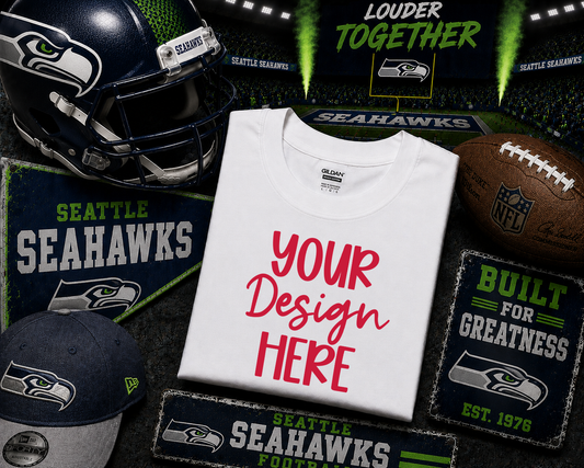 Seattle Football (Louder Together): 2026 Shirt Mockup