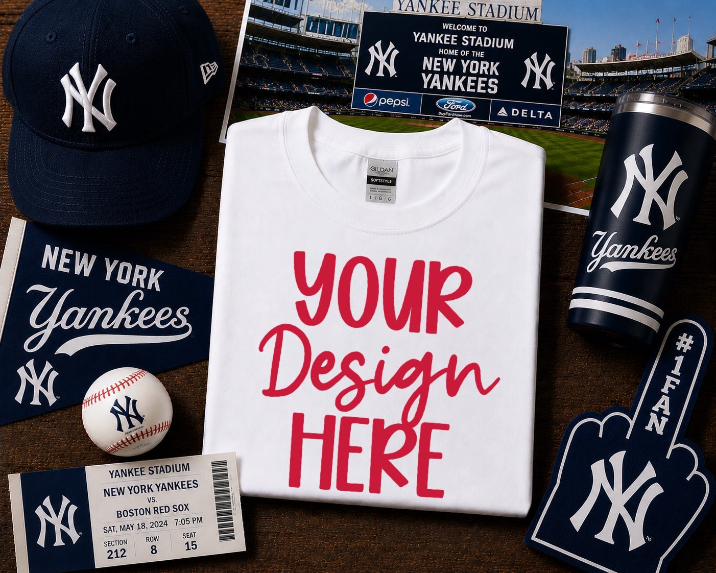 New York Baseball: 2026 Shirt Mockup