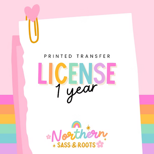 PRINTED TANSFER LICENSE (1 Year)