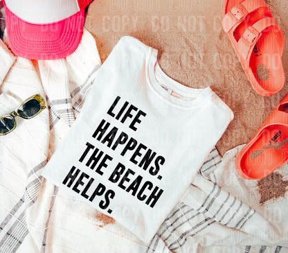 LIFE HAPPENS THE BEACH HELPS: 2025 Digital Download