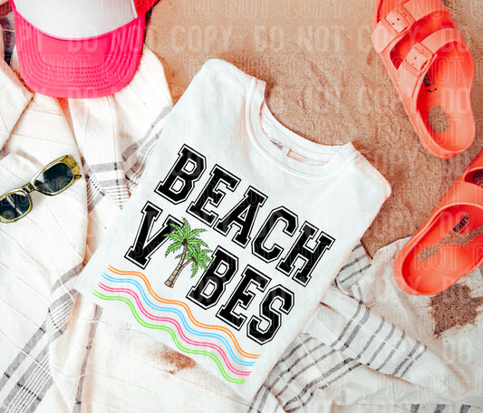 BEACH VIBES WAVEY (Black): 2025 Digital Download
